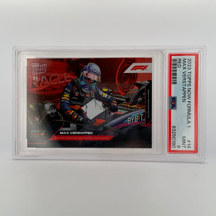 PSA 9 - 48/99 - Max Verstappen #14 - Red