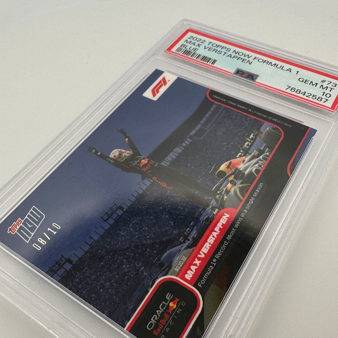 PSA 10 - 08/10 - MAX VERSTAPPEN #73 - BLUE