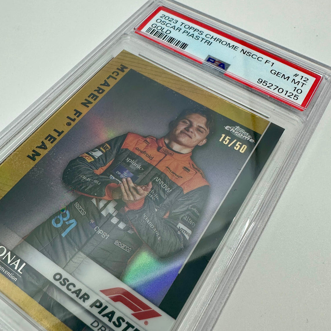 PSA 10 - 15/50 Oscar Piastri #12 - NSCC - Gold - 2023 Topps Chrome