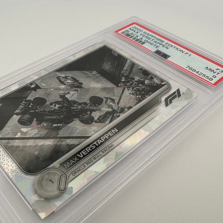 PSA 9 - /15 - Max Verstappen #3 - Sapphire Edition - Black & White