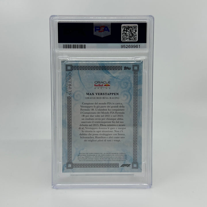PSA 9 - 21/49 - Max Verstappen - Blue - 2023 Eccellenza Supremo