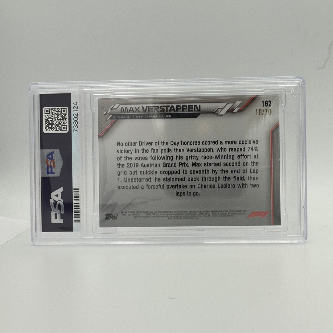 PSA 8 - 19/70 MAX VERSTAPPEN #162 - 70TH ANNIVERSARY - SAPPHIRE EDITION