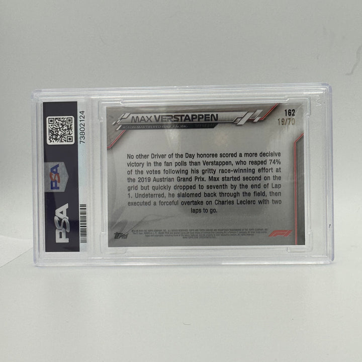 PSA 8 - 19/70 MAX VERSTAPPEN #162 - 70TH ANNIVERSARY - SAPPHIRE EDITION