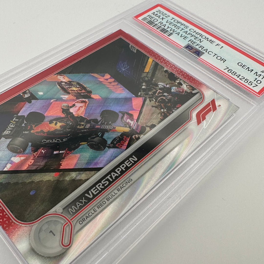 PSA 10 - 4/5 - MAX VERSTAPPEN #3 - RED RAYWAVE REFRACTOR
