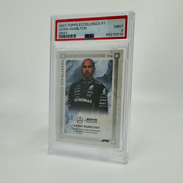 PSA 9 - 74/75 Lewis Hamilton - Gray - 2023 Eccellenza