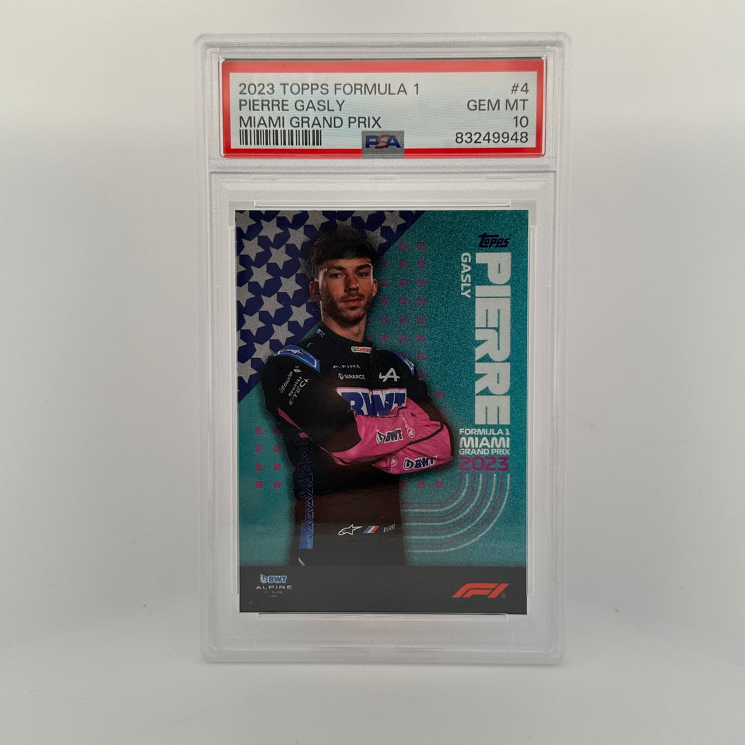 PSA 10 - Pierre Gasly #4 - 2023 Miami Grand Prix