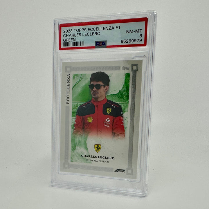 PSA 8 - 48/99 - Charles Leclerc - Green - 2023 Eccellenza