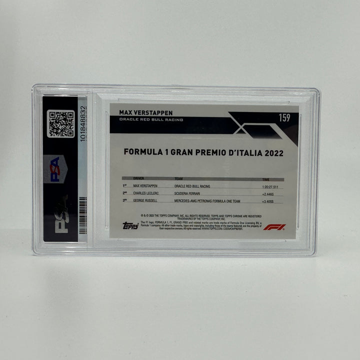 PSA 10 - 09/10 Purple - Max Verstappen #159 - Sapphire - Purple - 2023 Topps Chrome
