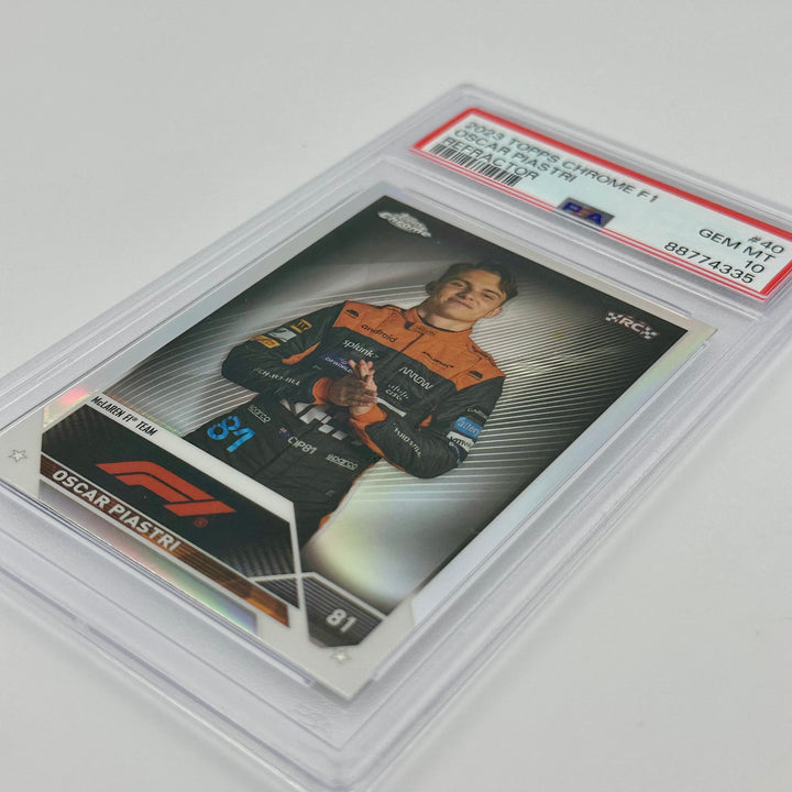 PSA 10 - Oscar Piastri #40 - Refractor - 2023 Topps Chrome - Rookie Card