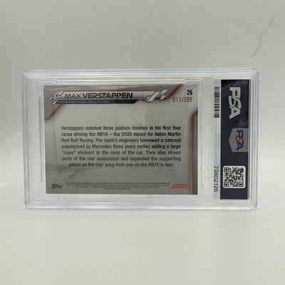 PSA 8 - 11/399 MAX VERSTAPPEN #26 - Purple Refractor
