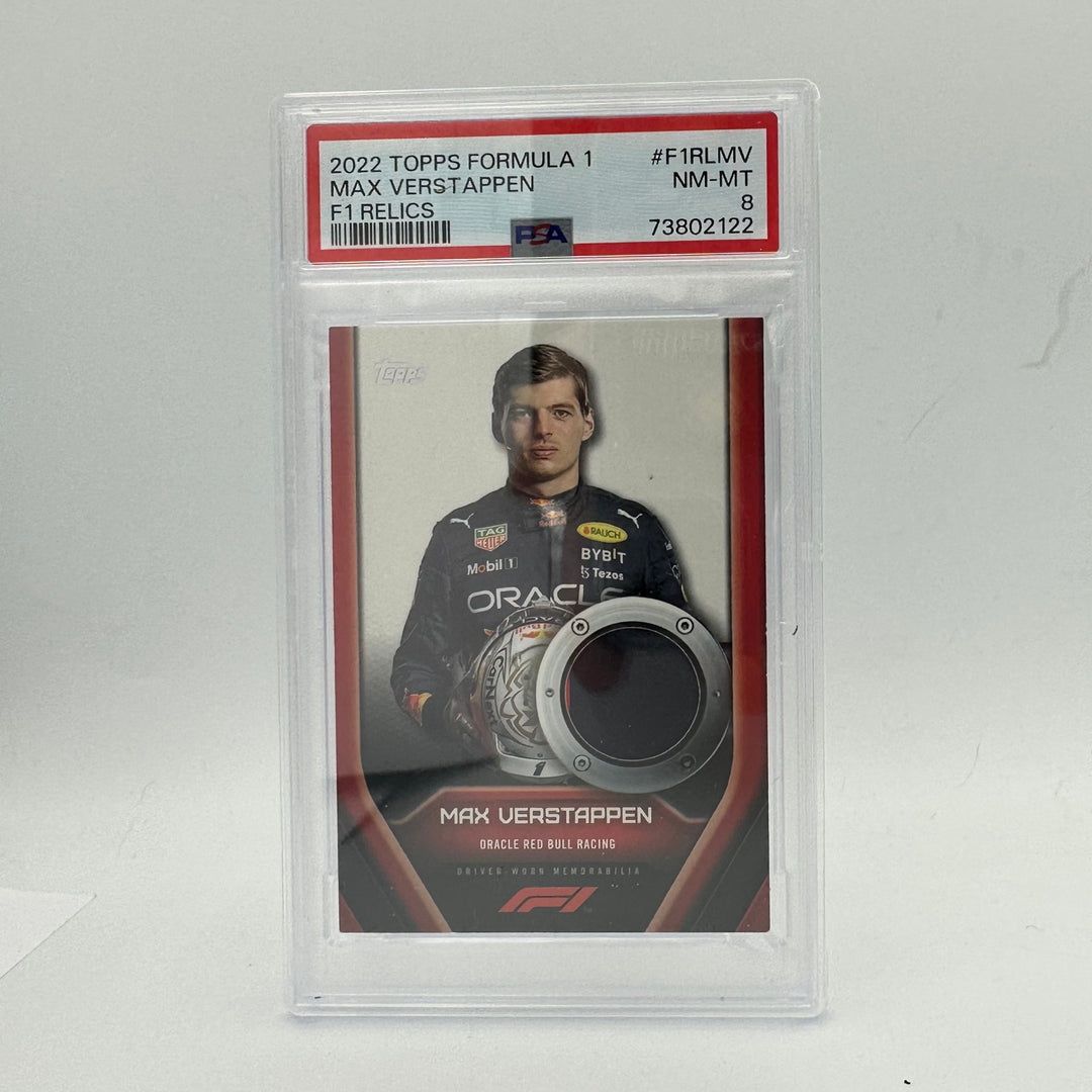 PSA 8 -  MAXVERSTAPPEN #F1RLMV - Relic Card
