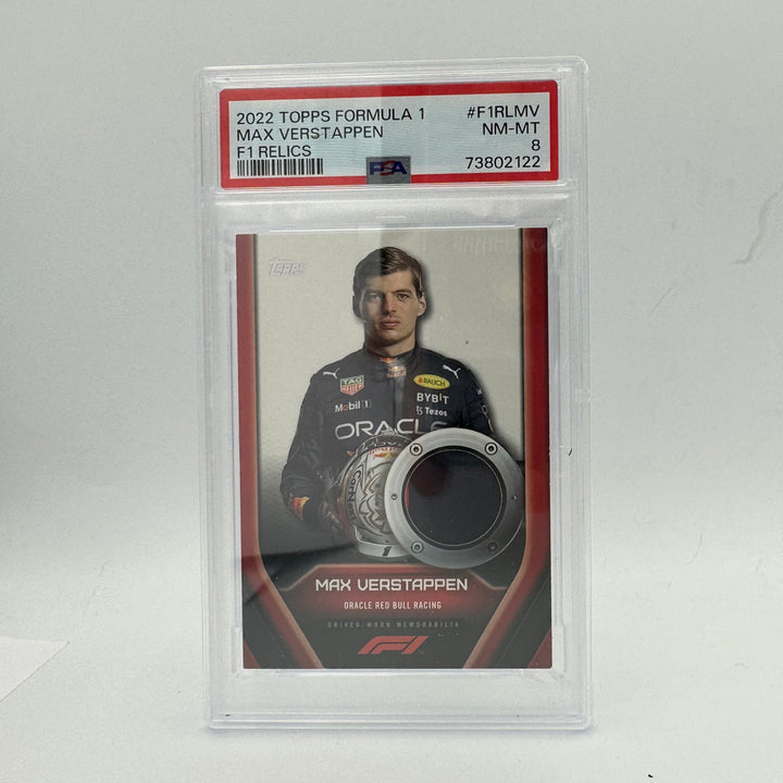 PSA 8 -  MAXVERSTAPPEN #F1RLMV - Relic Card