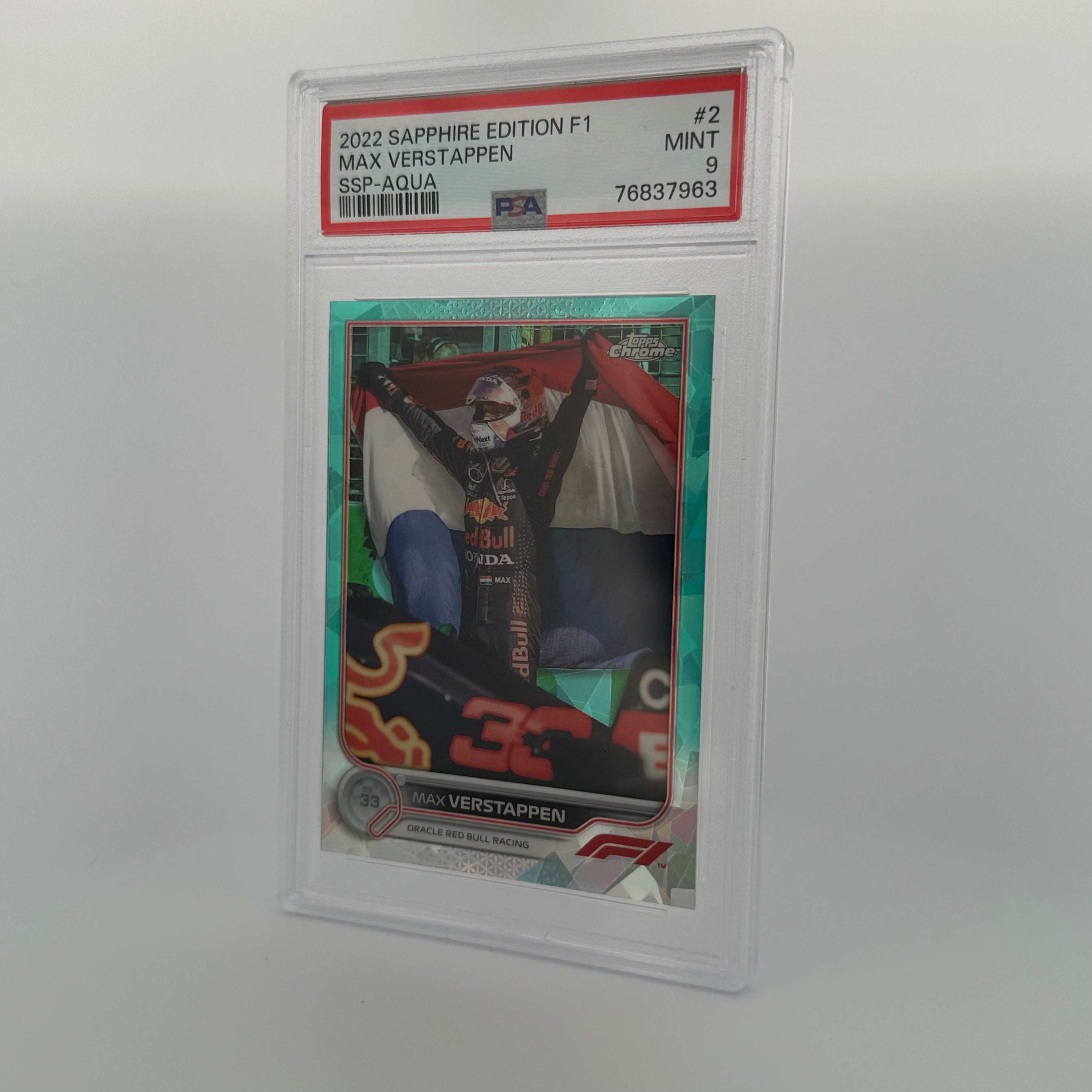 PSA 9 - /99 - MAX VERSTAPPEN #2 - SAPPHIRE - SSP - AQUA – Authenticsgg