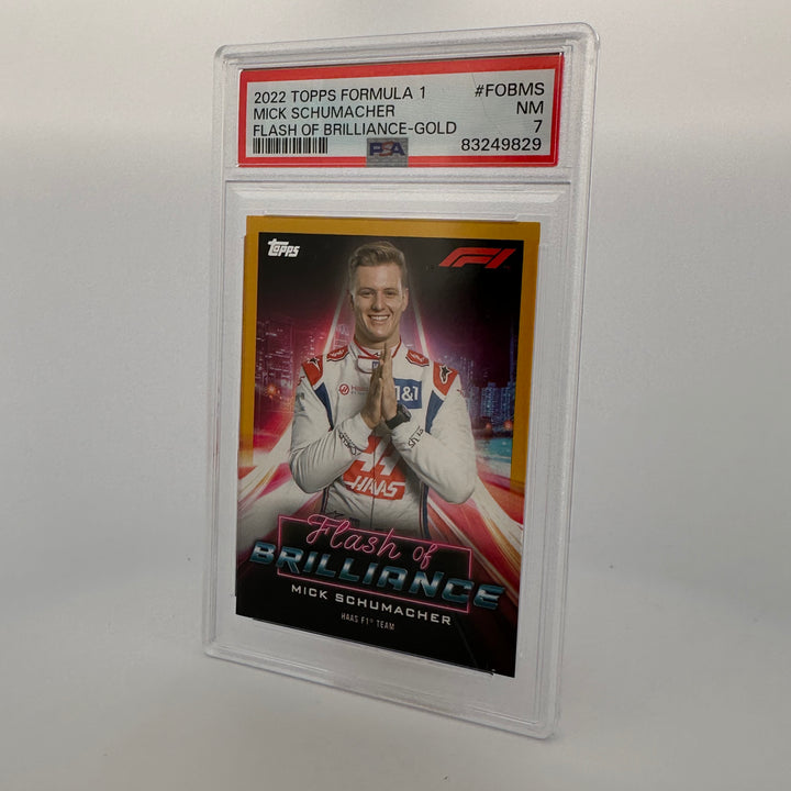 PSA 7 - 44/50 - Mick Schumacher #FOBMS - Flash Of Brilliance - Gold