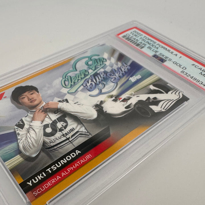 PSA 9 - 23/50 - Yuki Tsunoda #CABSYT - Clean Air, Blue Skies - Gold