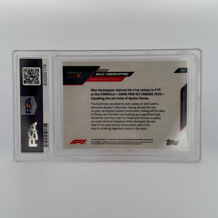 PSA 9 - 05/10 - Max Verstappen #22 - Blue