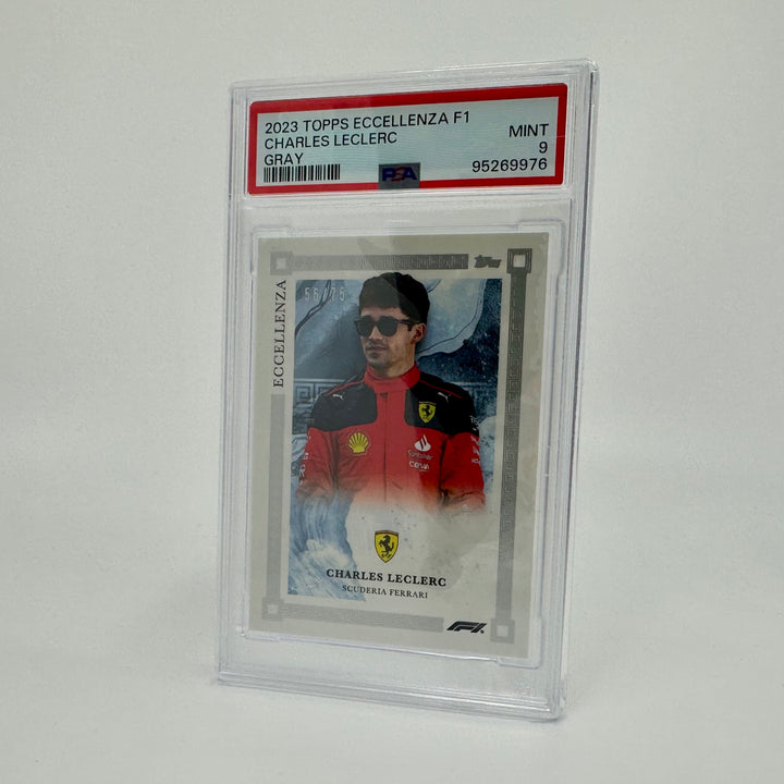 PSA 9 - 56/75 - Charles Leclerc - Gray - 2023 Eccellenza