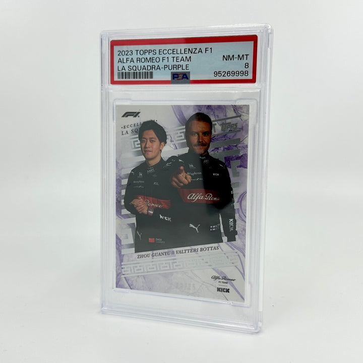 PSA 8 - 06/25 Alfa Romeo - Bottas/Guanyu - 2023 Eccellenza La Squadra