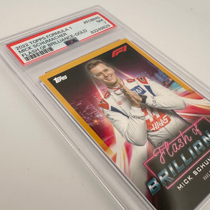 PSA 7 - 44/50 - Mick Schumacher #FOBMS - Flash Of Brilliance - Gold