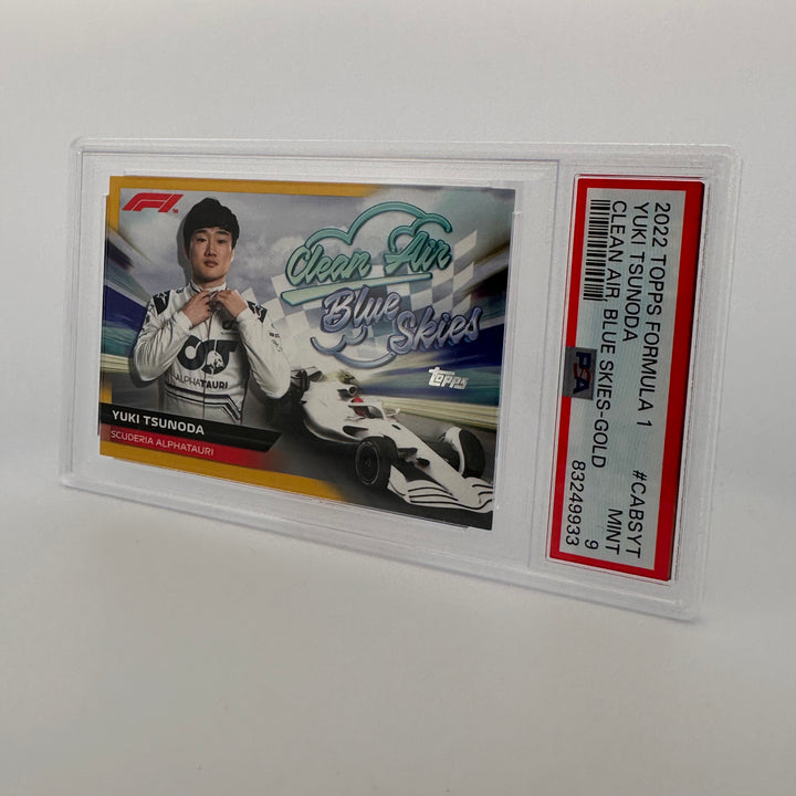 PSA 9 - 45/50 - Yuki Tsunoda #CABSYT - Clean Air, Blue Skies - Gold