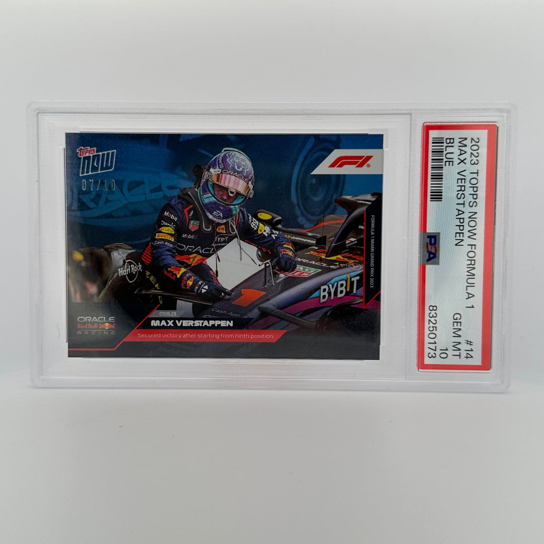 PSA 10 - 07/10 - Max Verstappen #14 - Blue