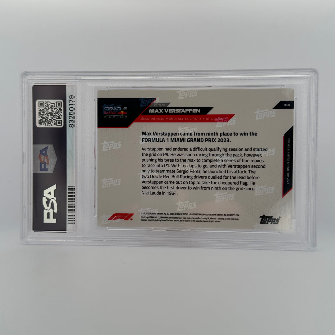 PSA 10 - 52/99 - Max Verstappen #14 - Red