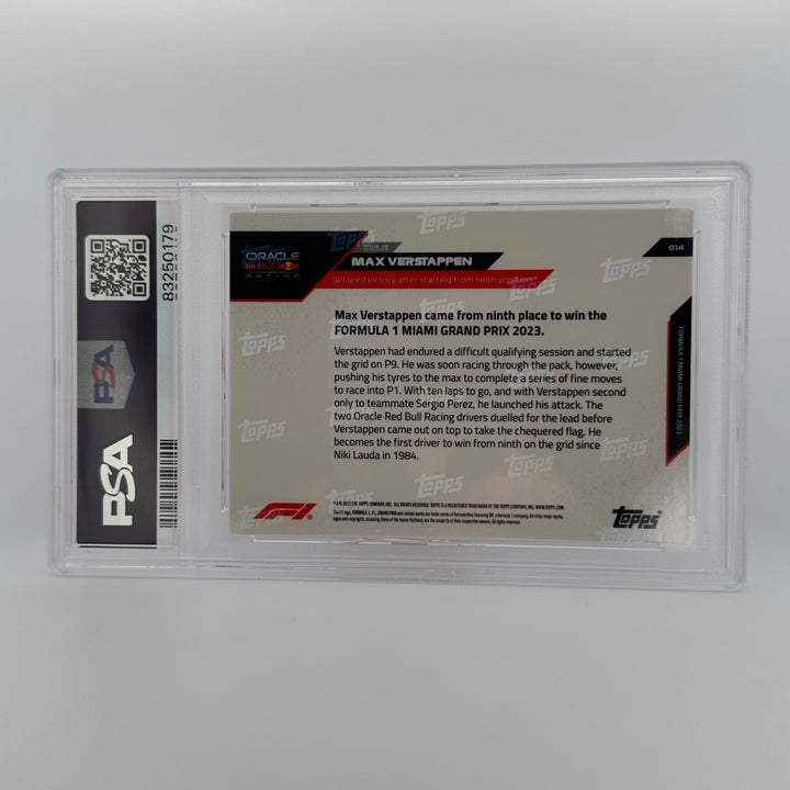 PSA 10 - 52/99 - Max Verstappen #14 - Red