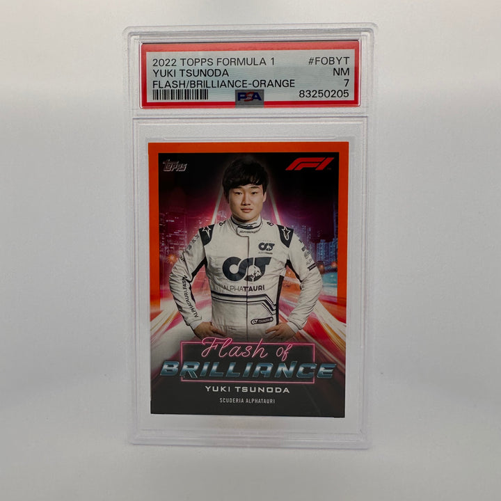 PSA 7 - 19/25 - Flash Of Brilliance Fobyt Yuki Tsunoda Orange