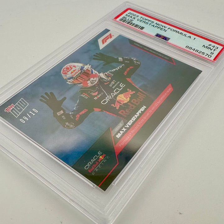 PSA 9 - 09/10 Max Verstappen #43 - Blue - 2023 Topps Now F1