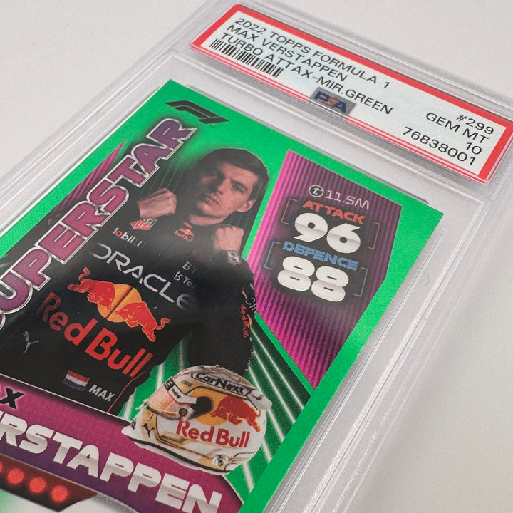 PSA 10 - 401/500 - MAX VERSTAPPEN #299 - MIRROR GREEN