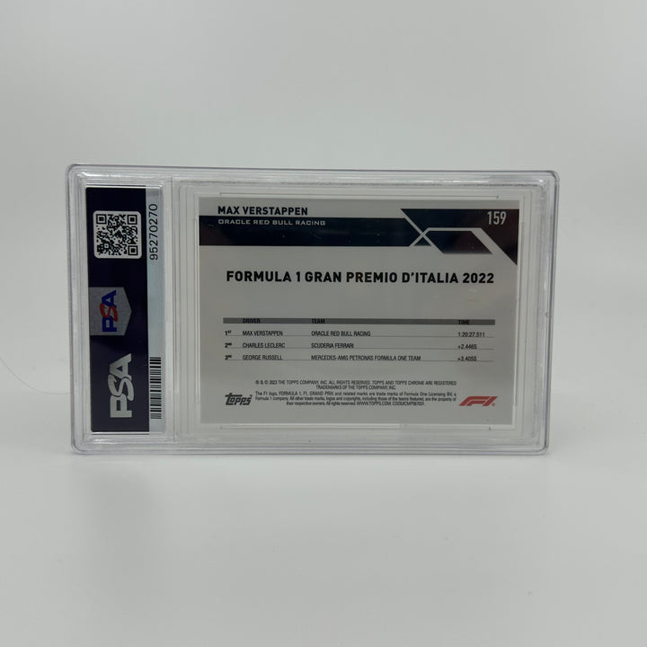 PSA 9 - 12/25 Max Verstappen #159 - Sapphire - Orange - 2023 Topps Chrome