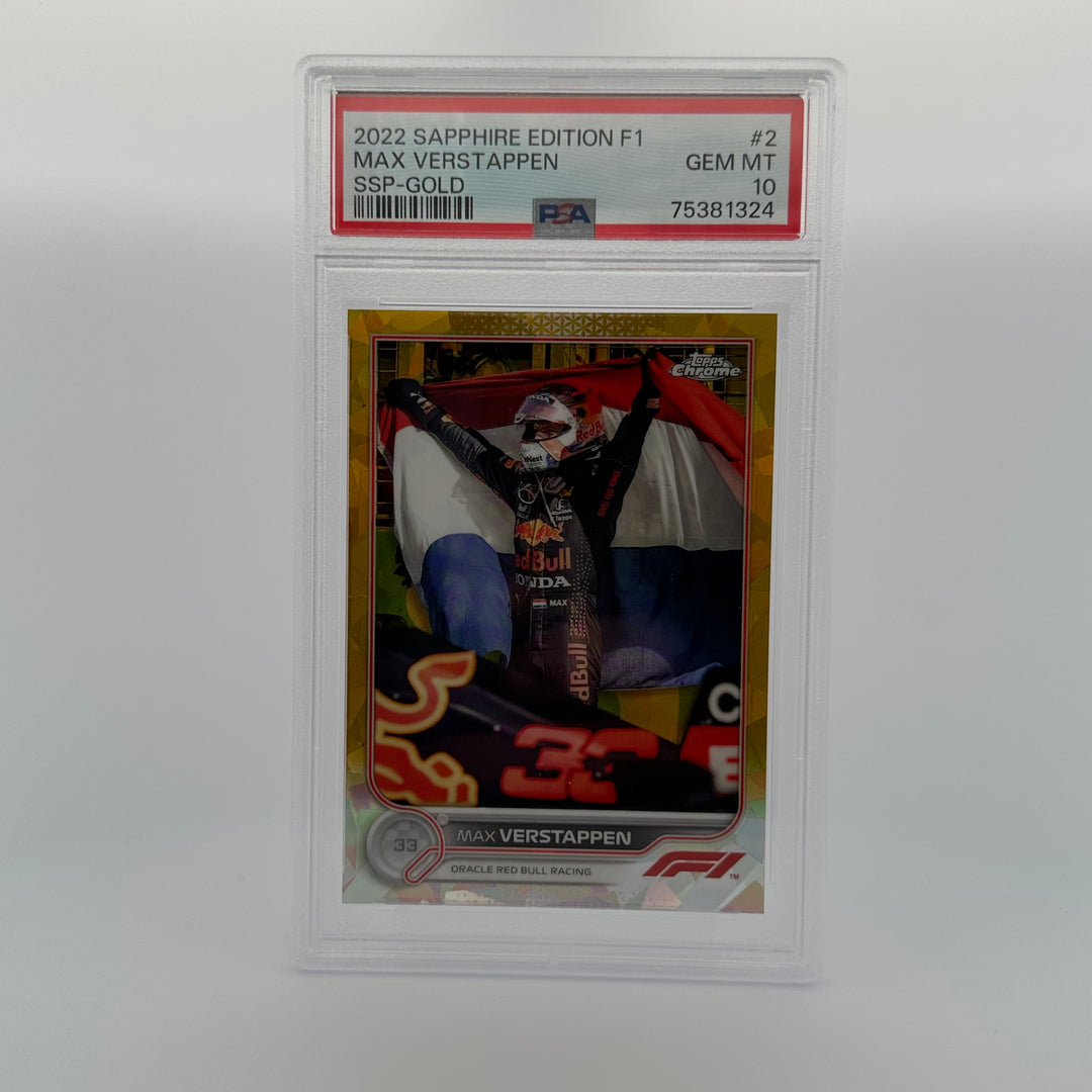 PSA 10 - 28/50 MAX VERSTAPPEN #2 - SAPPHIRE EDITION -  SSP - GOLD