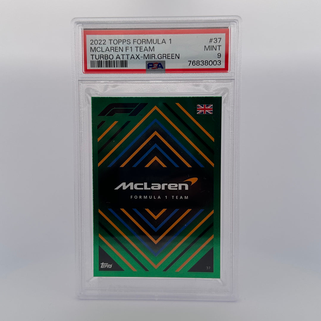PSA 9 - 193/500 - MCLAREN TEAM #37 - MIRROR GREEN