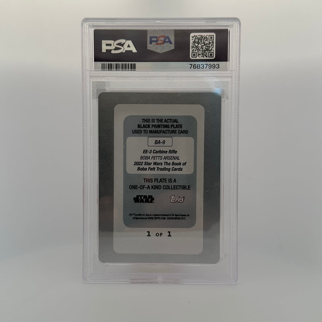 Authentic - EE3 Carbine Rifle #BA9 - Star Wars The Book Of Boba Fett - Black Printing Plate 1/1