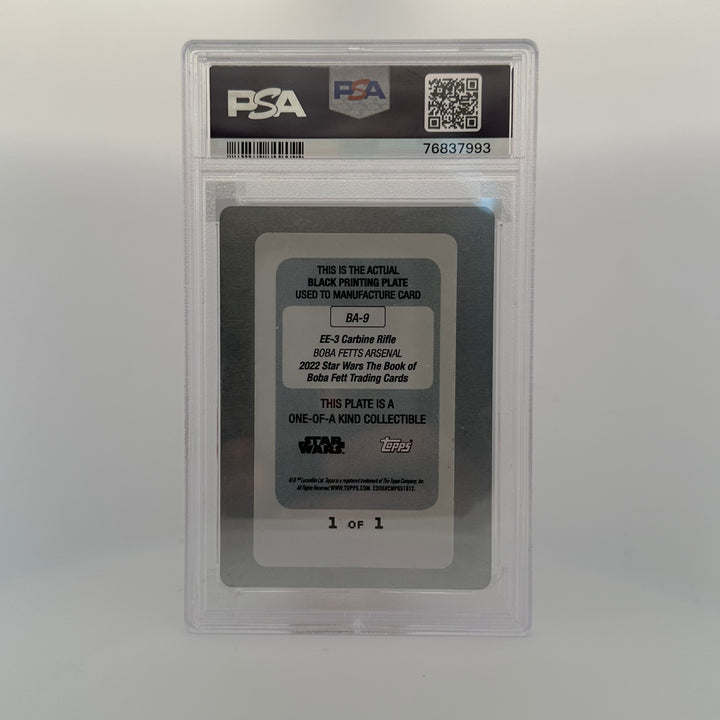 Authentic - EE3 Carbine Rifle #BA9 - Star Wars The Book Of Boba Fett - Black Printing Plate 1/1