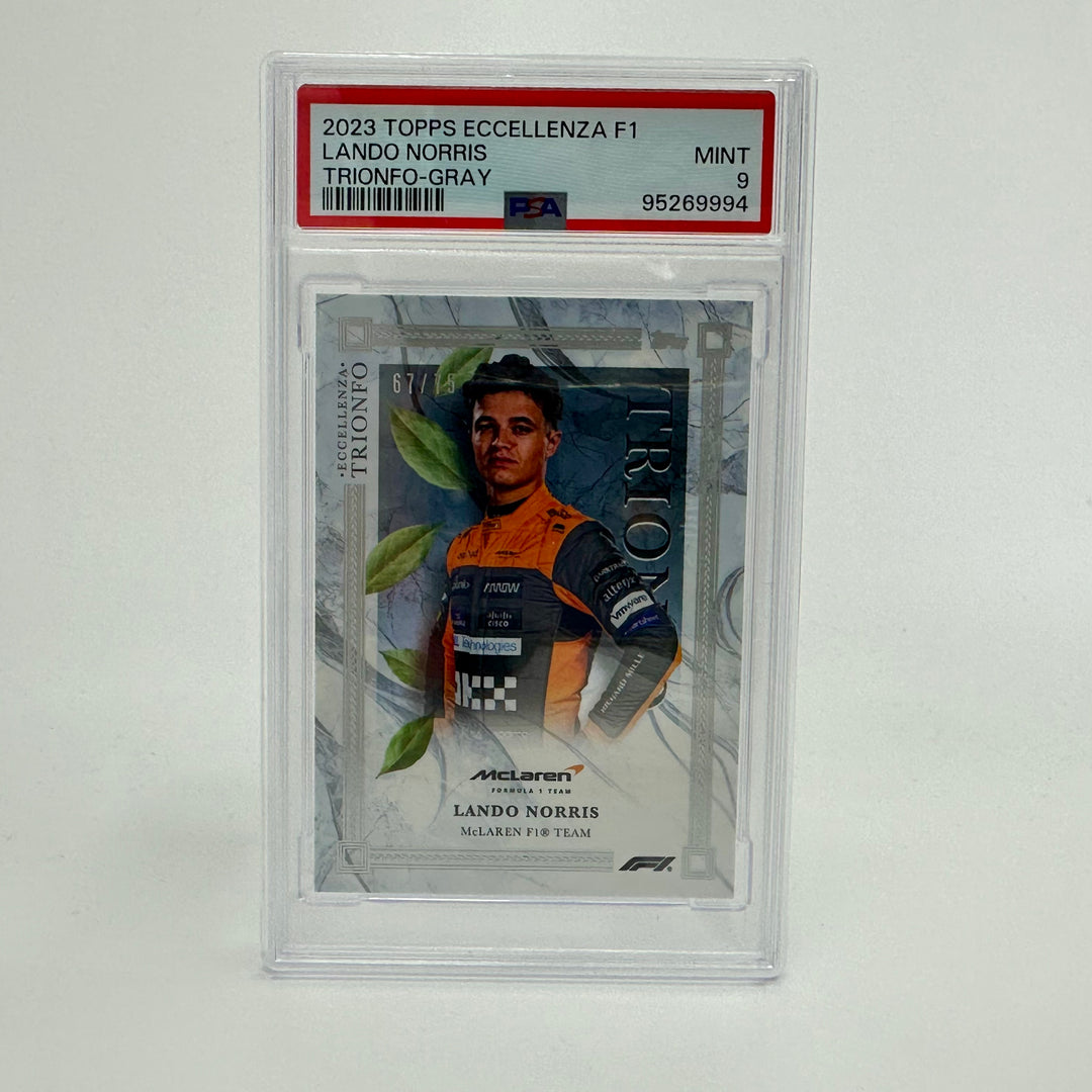 PSA 9 - 67/75 Lando Norris - Gray - 2023 Eccellenza Trionfo