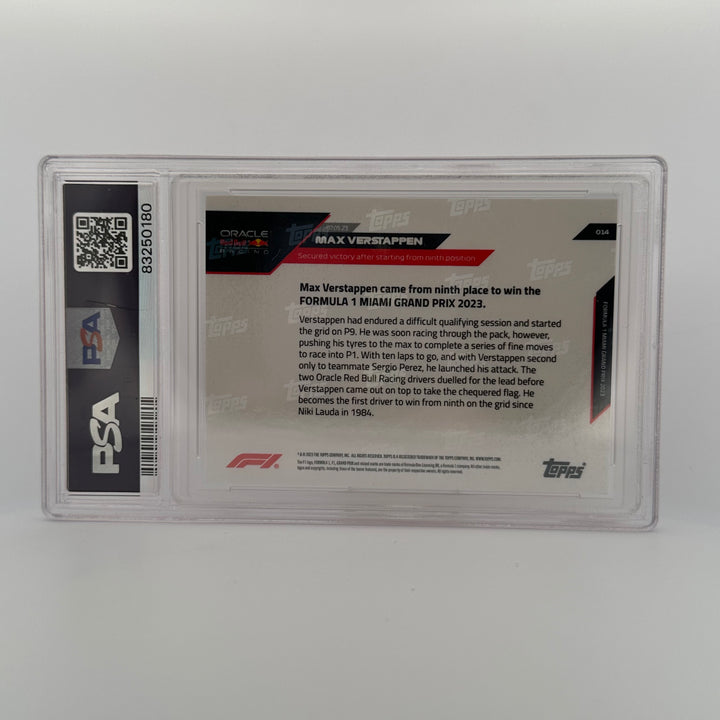 PSA 9 - 48/99 - Max Verstappen #14 - Red