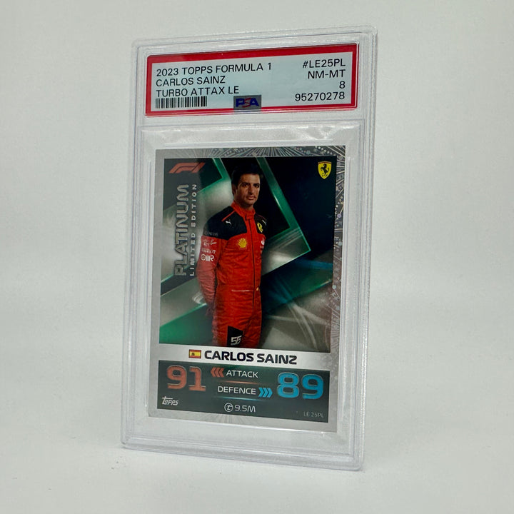 PSA 8 - Carlos Sainz #LE25PL - Platinum - Limited Edition