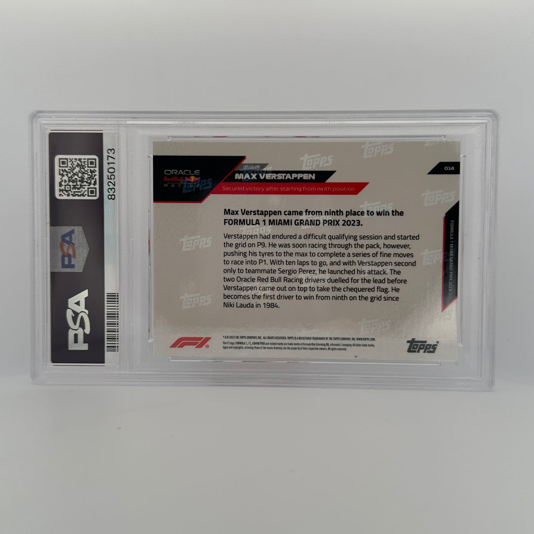 PSA 10 - 07/10 - Max Verstappen #14 - Blue