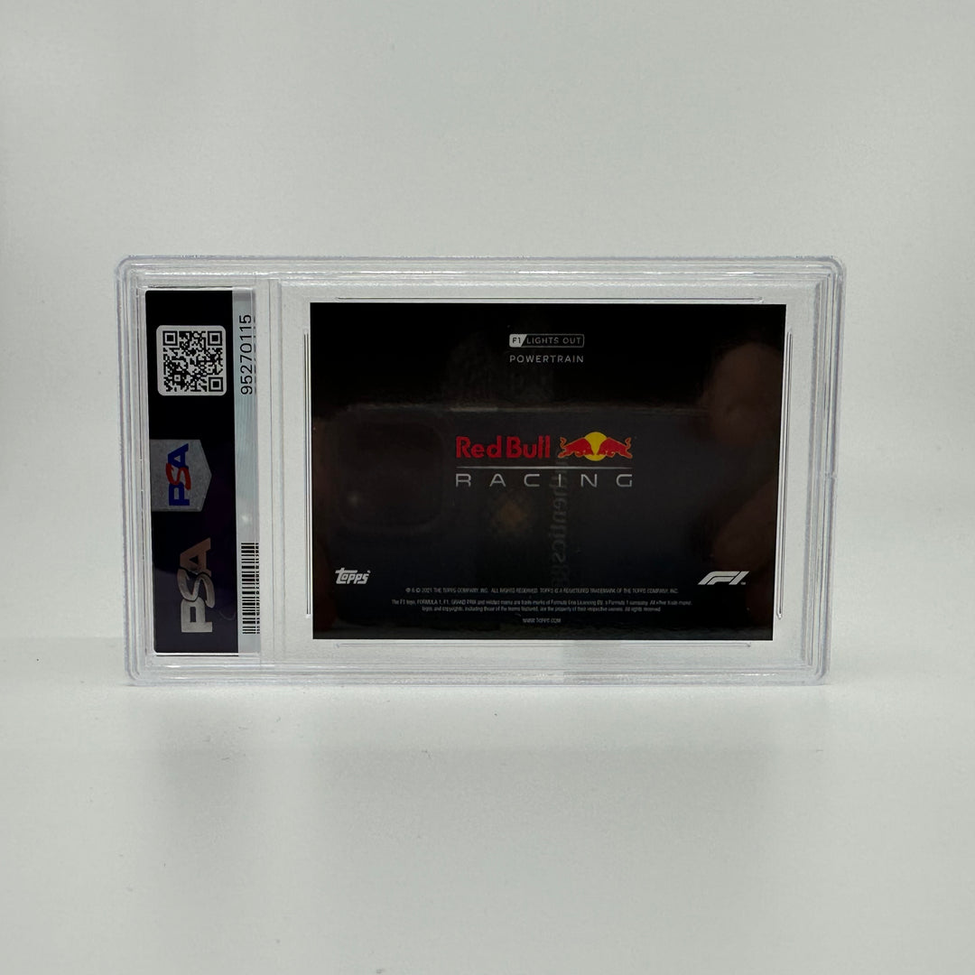PSA 10 - 07/10 Red Bull - Powertrain -  Red - 2021 Topps Lights Out F1