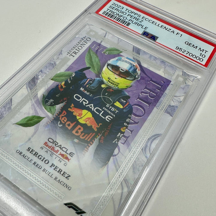 PSA 10 - 10/25 - Sergio Perez - Purple - 2023 Eccellenza Trionfo
