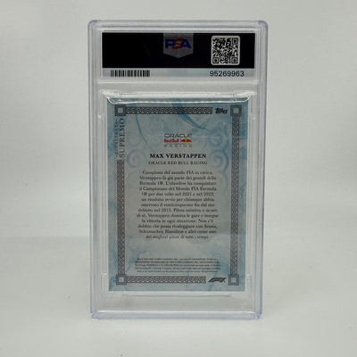 PSA 8 - 12/49 - Max Verstappen - Blue - 2023 Eccellenza Supremo