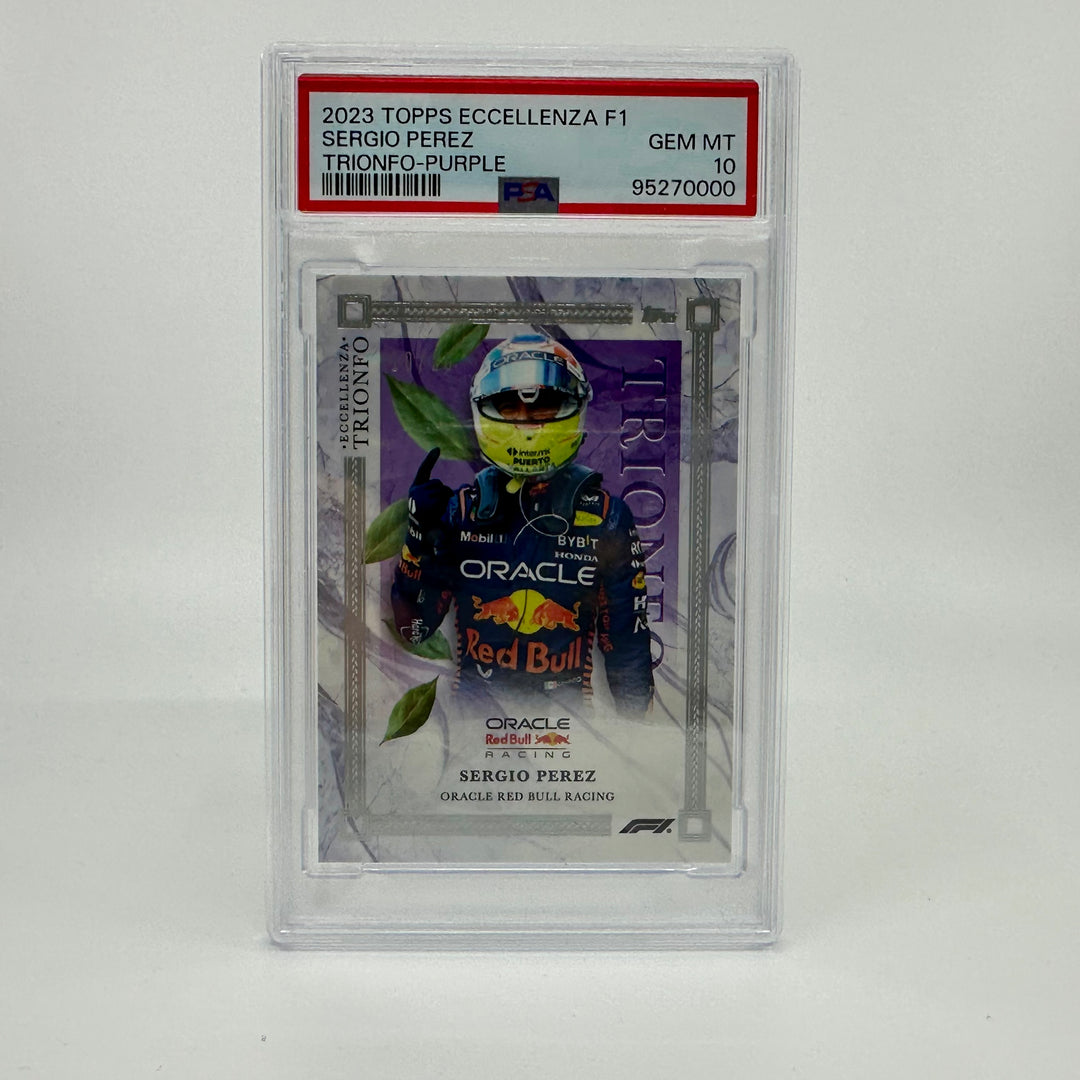 PSA 10 - 10/25 - Sergio Perez - Purple - 2023 Eccellenza Trionfo