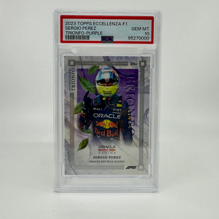 PSA 10 - 10/25 - Sergio Perez - Purple - 2023 Eccellenza Trionfo