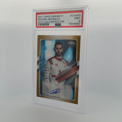 PSA 9 - 35/50 - ANTONIO GIOVINAZZI #CAAGO - AUTO GOLD REFRACTOR