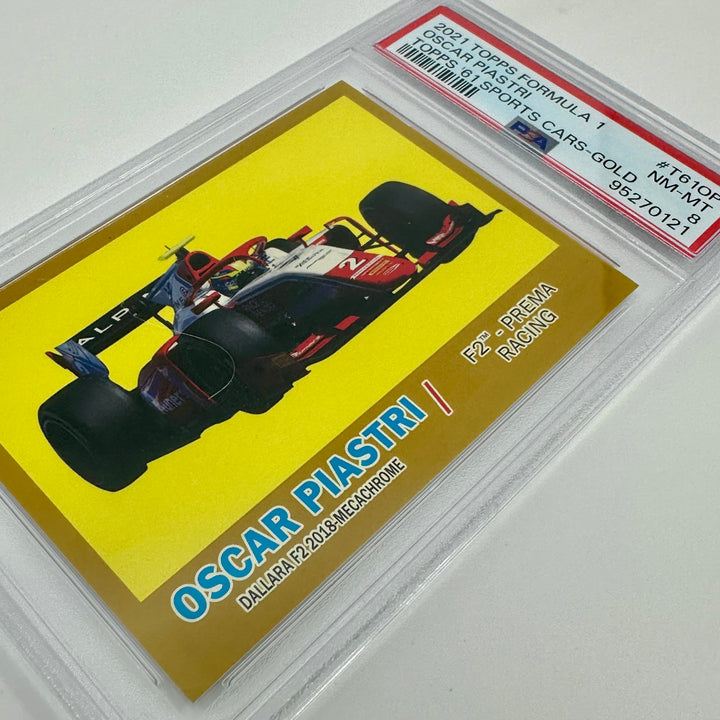 PSA 8 - 15/50 - Oscar Piastri - #T61OP - Gold