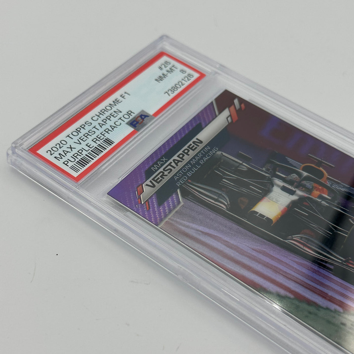 PSA 8 - 11/399 MAX VERSTAPPEN #26 - Purple Refractor