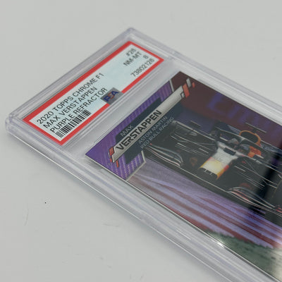 PSA 8 - 11/399 MAX VERSTAPPEN #26 - Purple Refractor