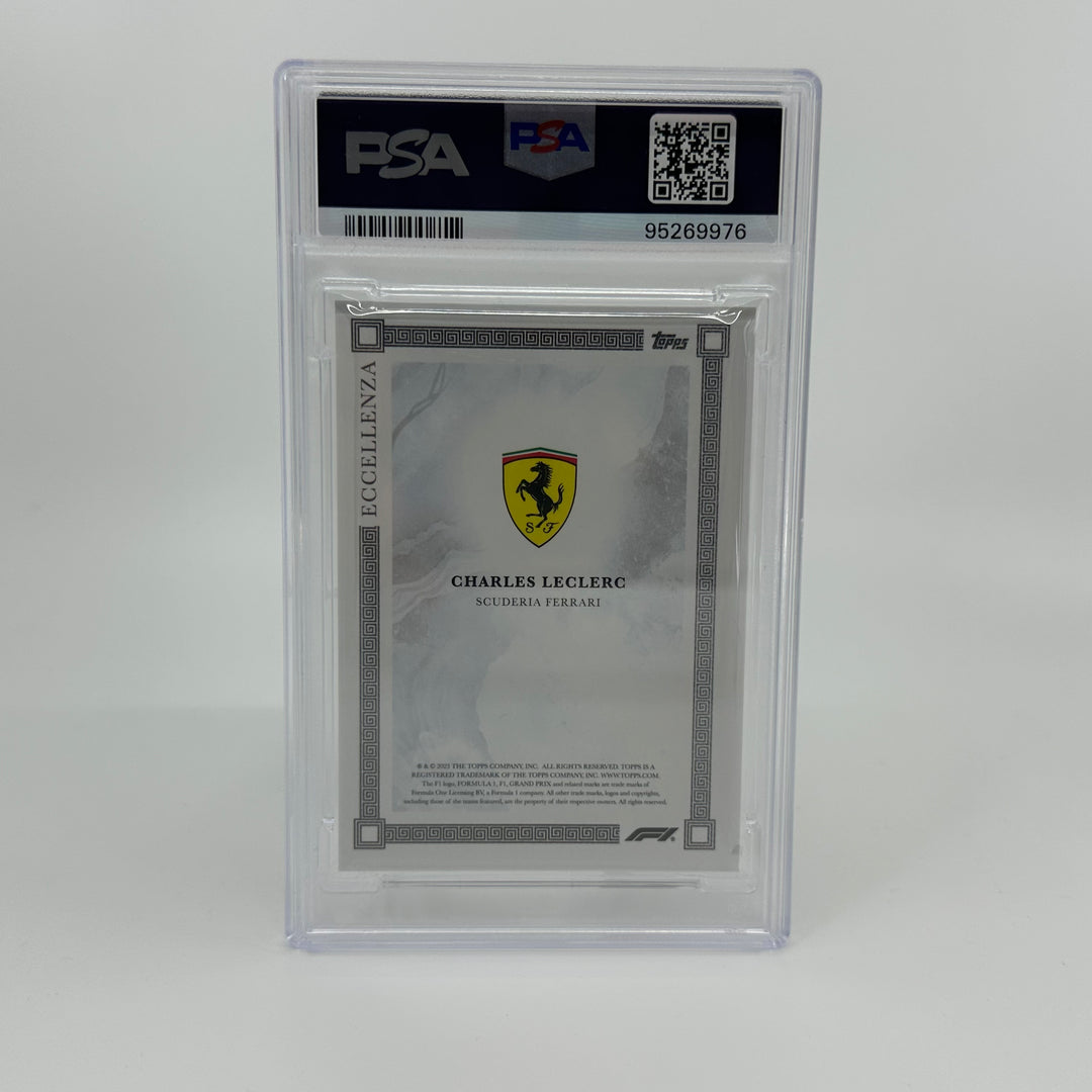 PSA 9 - 56/75 - Charles Leclerc - Gray - 2023 Eccellenza