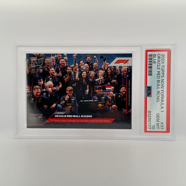 PSA 10 - 9/10 - Oracle Red Bull Racing #37 - Blue